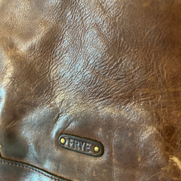 FRYE Melissa Brown leather large shoulder bag with a boho touch - Picture 5 of 16